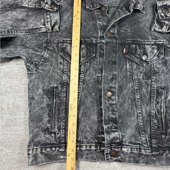 Vintage Levis 70507-0253 Acid Wash Trucker Jean Jacket Mens Size Large USA - Picture 4 of 5